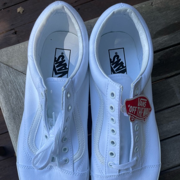 Vans Other - NWT Vans Old Skool True White Size 13 Mens Sneakers